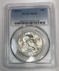 1954-S Franklin Half Dollar Bright White PCGS MS65
