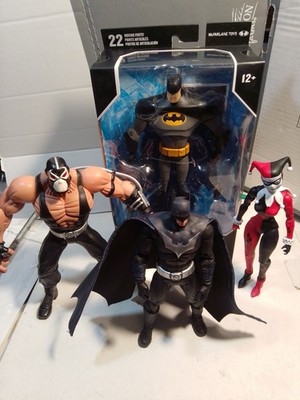 DC Direct Multiverse McFarlane lot - BANE, HARLEY Justice lords BATMAN, Animated