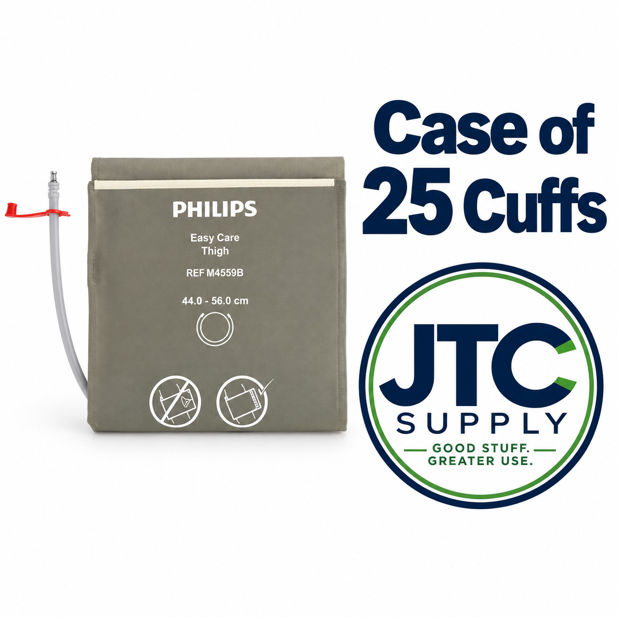 Case of 25 New Philips Easy Care Thigh Blood Pressure Cuffs REF M4559B 989803147