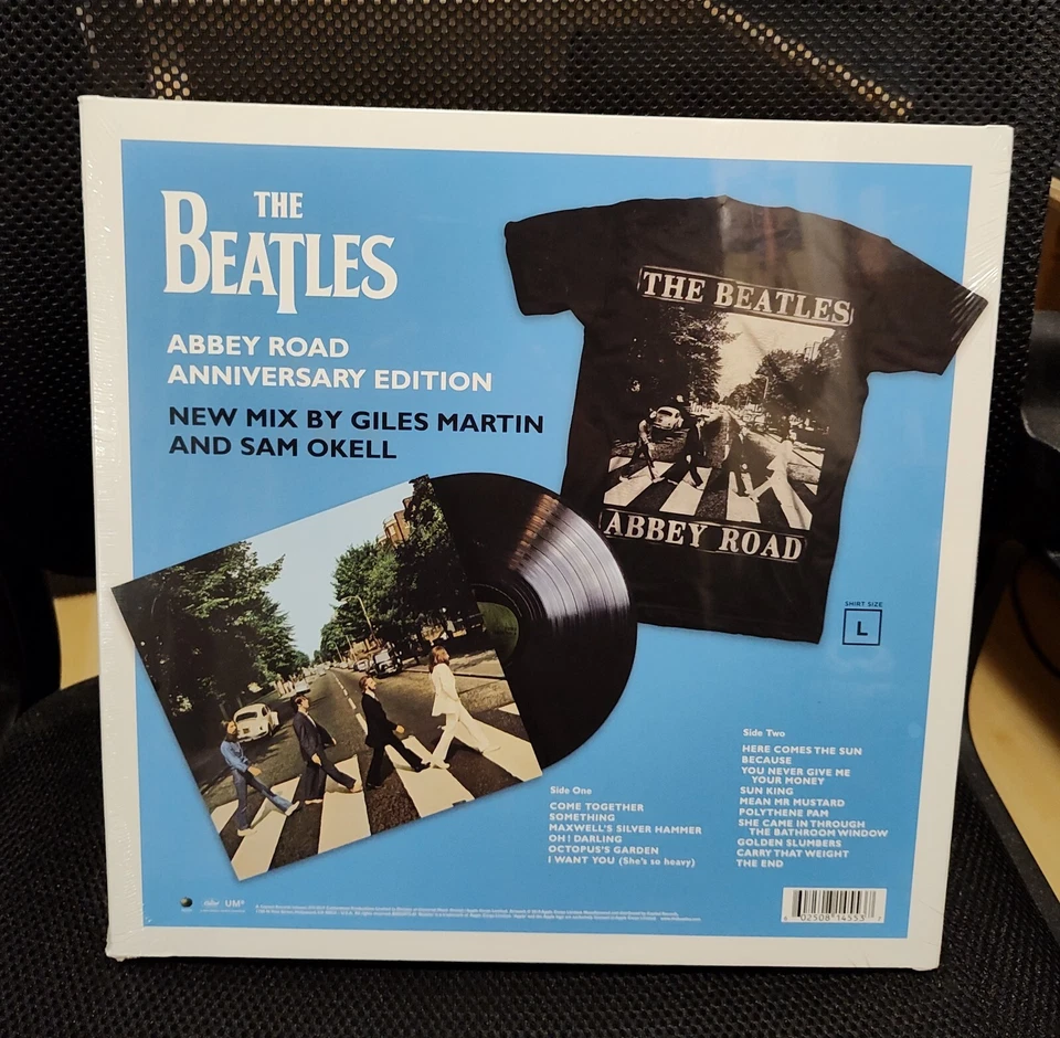The Beatles Abbey Road Vinyl Target Exclusive with T-Shirt Large New John Paul - Image 3 of 3