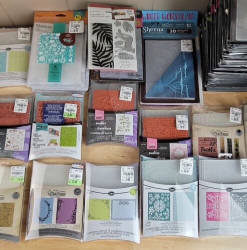 Various Brand EMBOSSING FOLDERS Single & Sets YOU CHOOSE Folders-Stamps-Dies - Picture 3 of 90