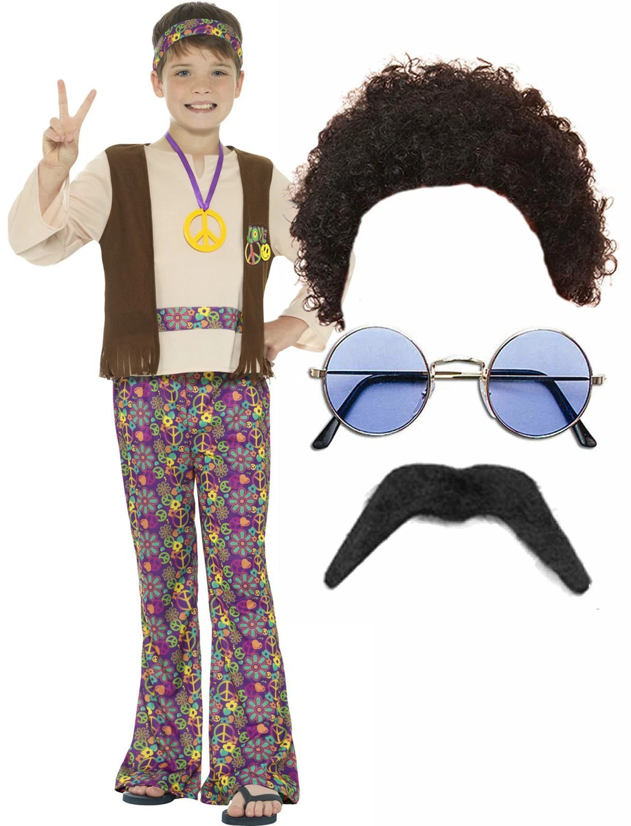 Hippie afro costume clearance