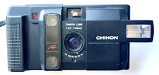CHINON 35FA II 35mm AUTO FOCUS CAMERA WITH f/3.5 LENS, WRIST STRAP MADE IN JAPAN