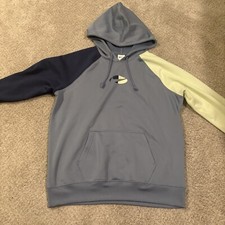 Nike Therma Fit Hoodie Color Block Hoodie Blue/Green Women s M