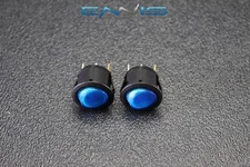 2 PCS ROUND ON OFF ROCKER SWITCH MINI TOGGLE BLUE LED 3/4 MOUNT HOLE EC-1217BL