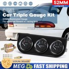 <!--F#f_0-->52mm Electronic Triple Gauge Kit Oil Pressure+Water+Tem+Voltmeter Meter for Cars<!--F/-->