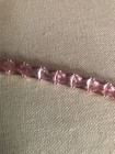 Pink Austrian Crystal Tennis Bracelet 7.25 Earrings & Necklace  — photo 2