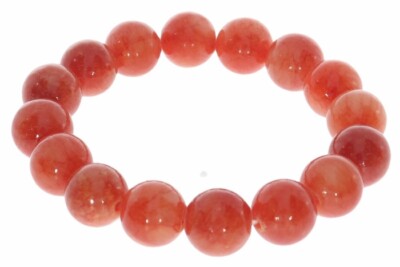  Mashan Jade orange 12mm Kugel Schmuck Edelstein Armband 12S203 - individuelle G
