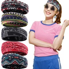 Sports Headbands for Men Women Moisture Wicking Outdoor Sweatband Yoga Hairband