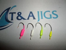 Lot of 20 YELLOWTAIL Snapper Jigs 1/0 Hook   Color and Weight Choice T&A JIGS