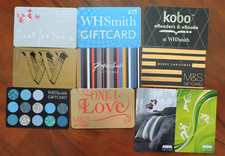 10 ASSORTED UK GIFT CARDS.  COLLECTORS ITEM. NO VALUE. LOT 15