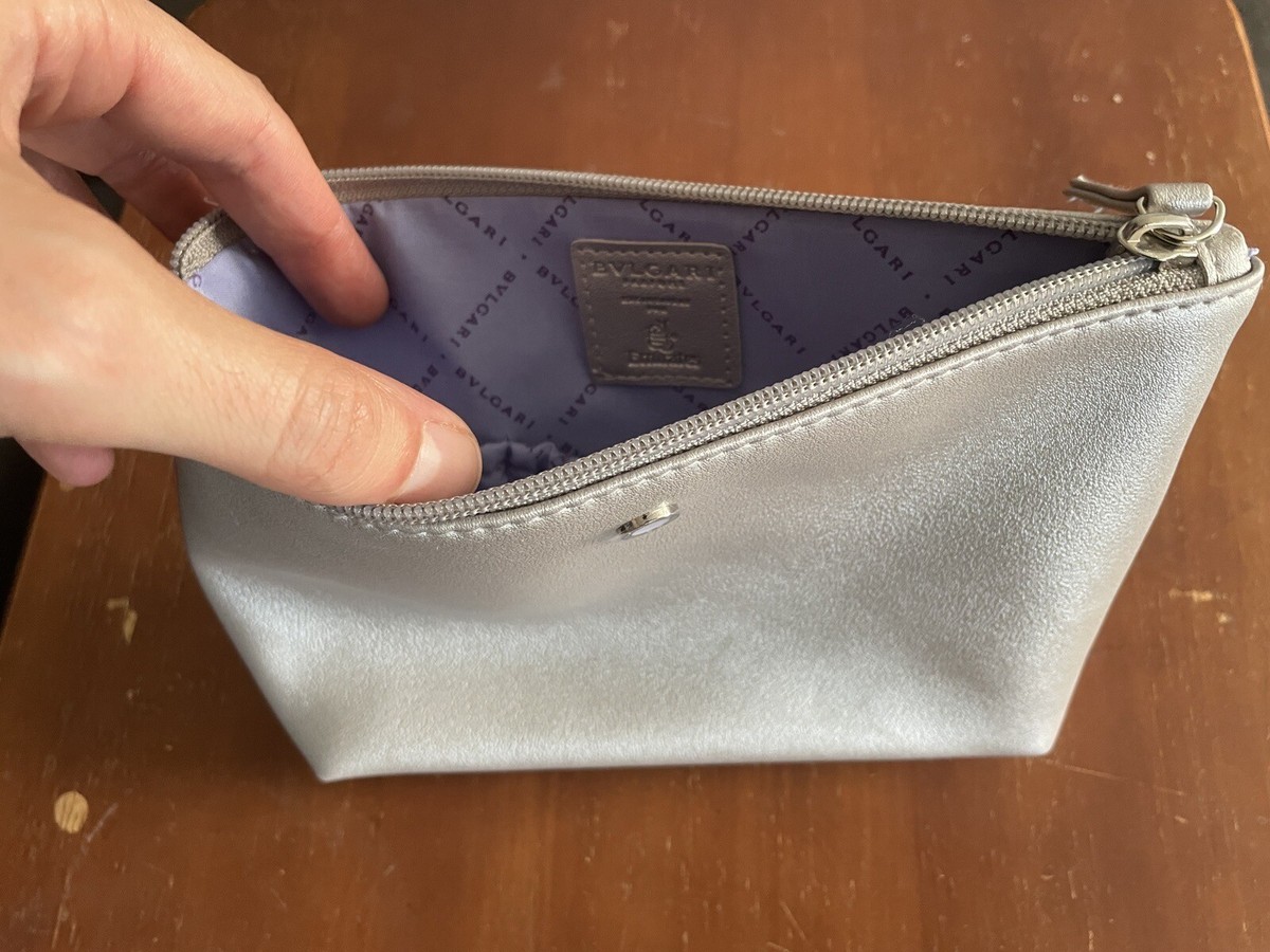 BVLGARI Emirates Cosmetic Bag Vanity Case Pouch Brand Logo