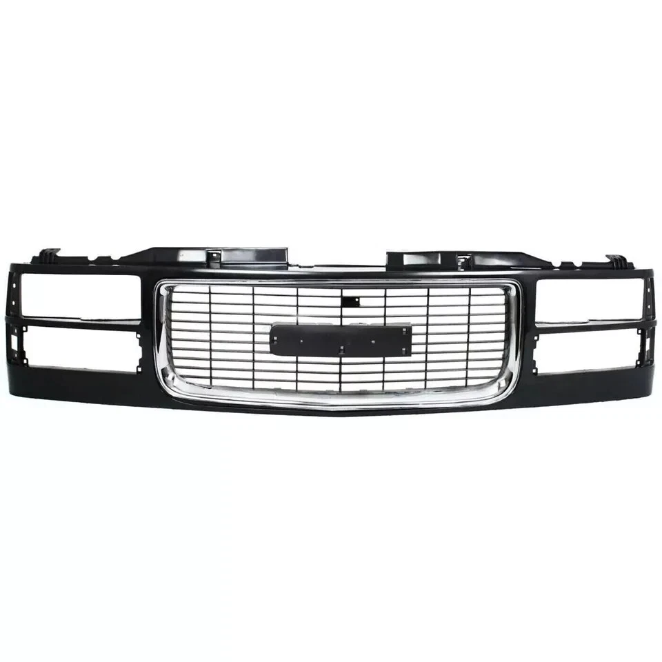 Front Grille Assembly Chrome and Rear Taillight Kit For 1994-2000 GMC C/K Seri - Image 2 of 4