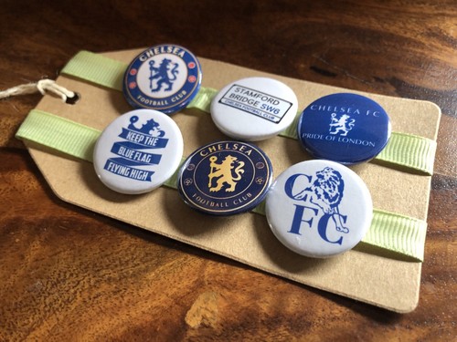 Chelsea FC CFC Premiership Football UK - Button Pin Badge Set - Picture 2 of 3
