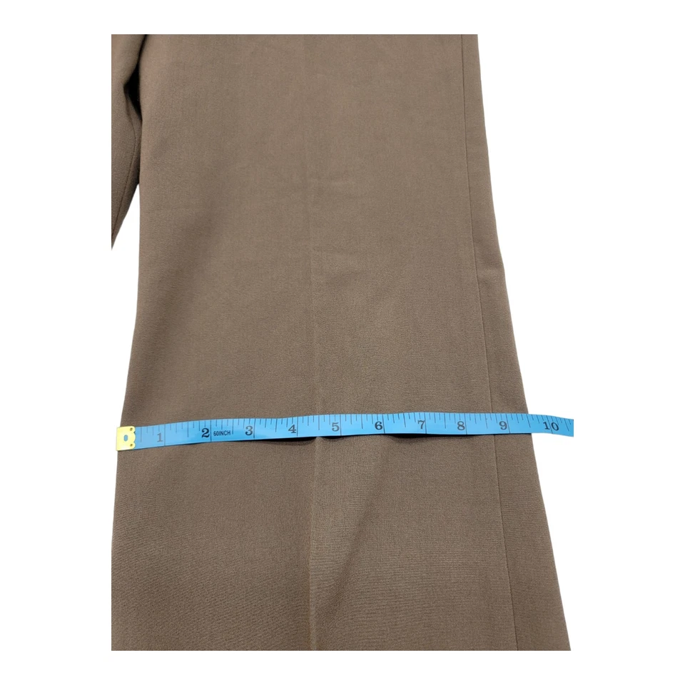 LARRY LEVINE Pants Womens Size 12 P Brown Career Crop Dress Casual School - Image 2 of 4