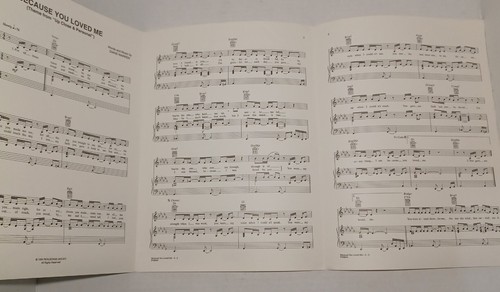 Because You Loved Me by Celine Dion 1996 Sheet Music for Piano Vocal Guitar - Picture 4 of 5
