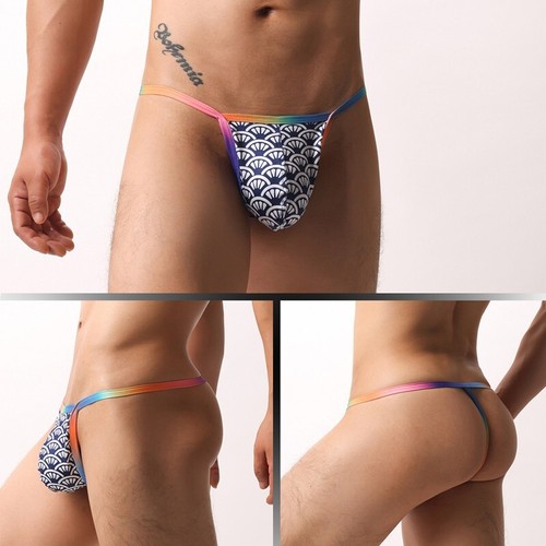 Sexy Men Soft Bikini Pouch Panties Underwear Stretch Low-rise G Strings Thongs - Picture 3 of 13