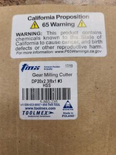 Toolmex Gear Milling Cutter DP20 x 2.3/8 x 1 #3 35÷54T 14.1/2° HSS
