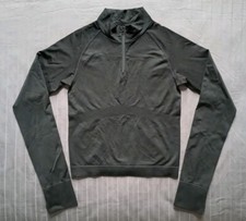 Pink Active 1/4 Zip Pullover Women's XS Black Stretch Victoria's Secret