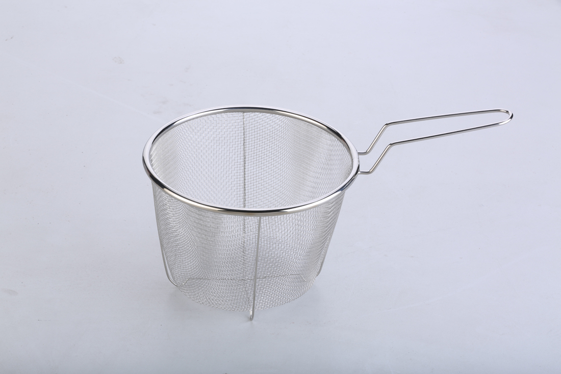 Deep Fry Basket Stainless Round 18 CM, Fryer / Deep Frying / Chips, RRP