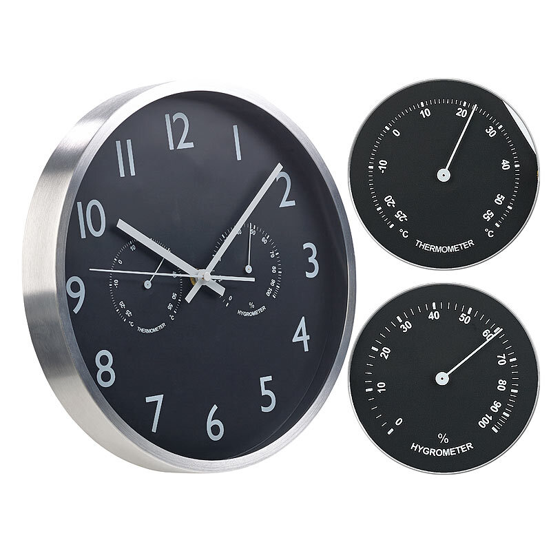 Thermometer Wanduhr Funk Thermometer Funk Wanduhr KÃ¼che Mebus