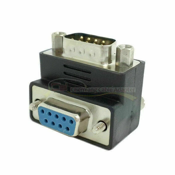 DB9pin RS232 Male to Female extension Cord adapter Right Angled 90Degree - Image 2 of 4