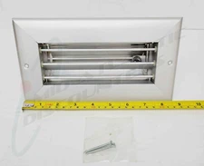 AirGuide 8-3/4" x 4-3/4" Single Deflection Supply Register w/ OB Damper Anodized