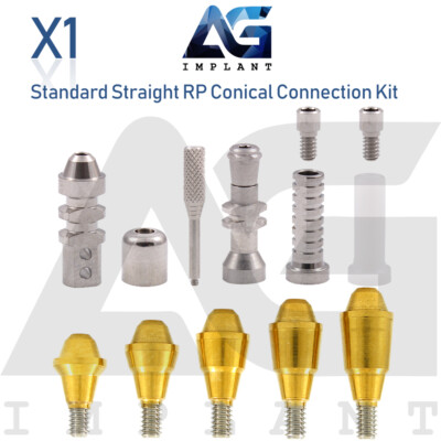 Straight Multi Unit Prosthetics Kit Conical Connection RP Kit Dental 