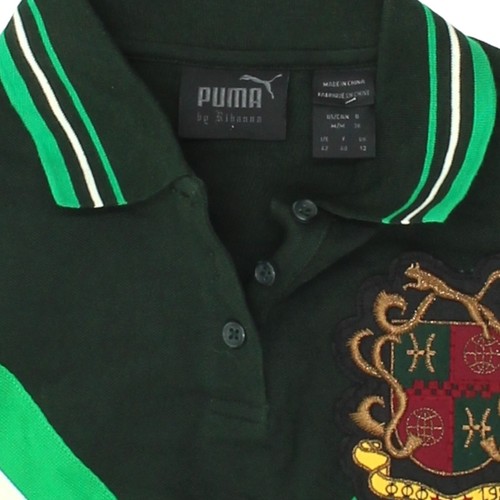Puma Polo Shirt Dress | Vintage Womens Green Short Sleeve Designer Sports Casual - Picture 3 of 4