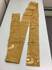 Japanese Vintage Kimono Han Obi Rayon gold fabric tradition expensive 131x5.9in