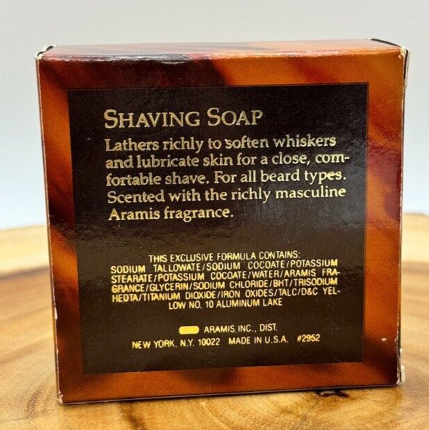 Vintage ARAMIS Shaving Soap Refill Bar 3 oz Bar NEW Old Stock IN BOX