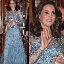 Modest Long Sleeve Mother Of The Bride Dress For Wedding Sparkly Sequins Crystal