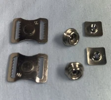 Riddell/Schutt Football Helmet Chinstrap Snaps with T-nuts and Buckles NEW