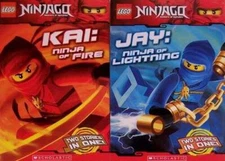 Kai, Ninja of Fire & Jay, Ninja of Lightning (Lego Ninjago Masters of Spi - GOOD
