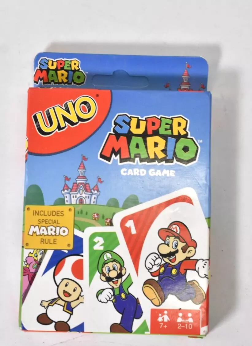 Uno Super Mario Card Game Special Mario Rule By Mattel Games