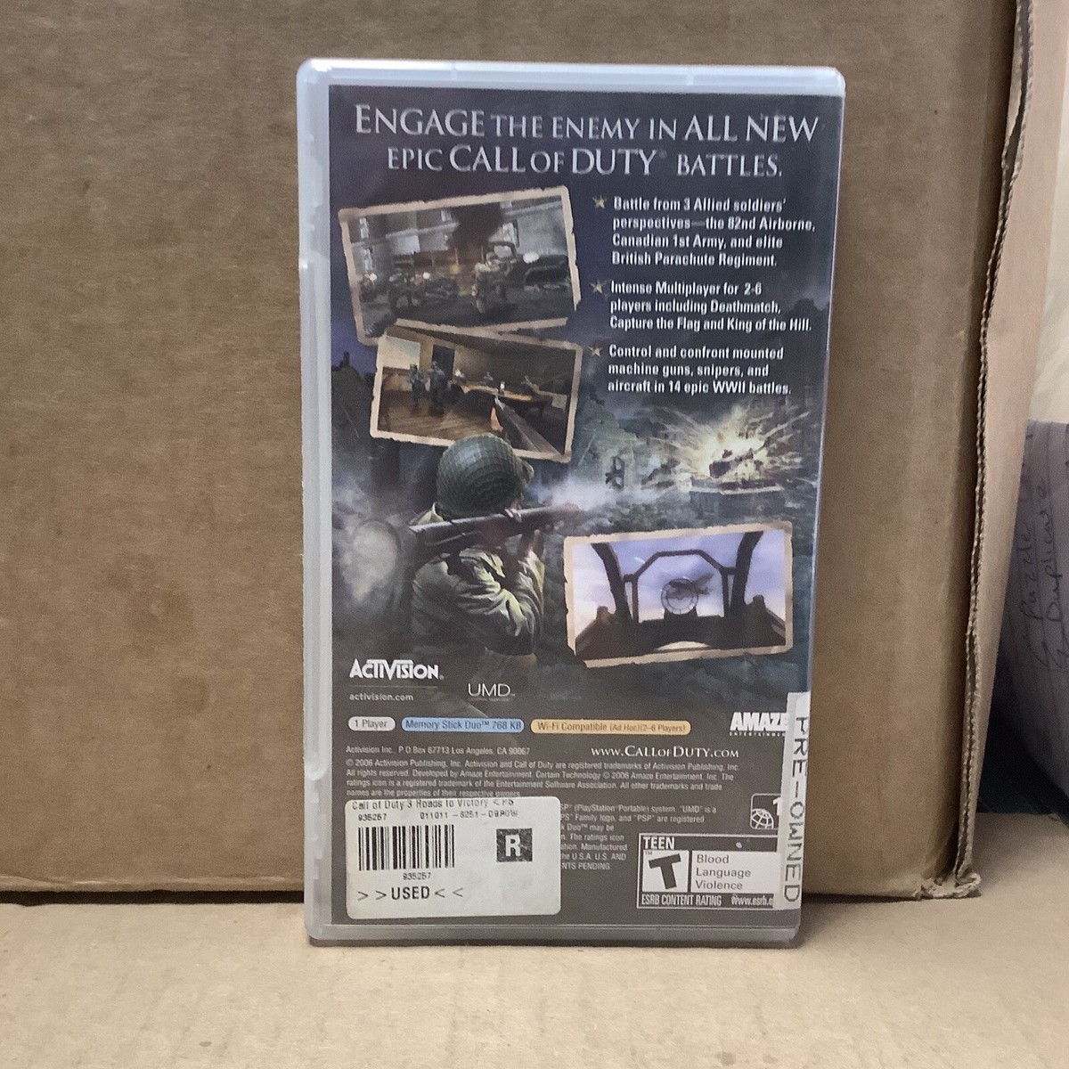 Call of Duty 3: Roads to Victory / Game (Sony PSP) | eBay
