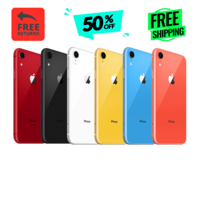 Apple iPhone XR -Red Blue Yellow- Unlocked ATT Verizon |64GB| Used Smartphone
