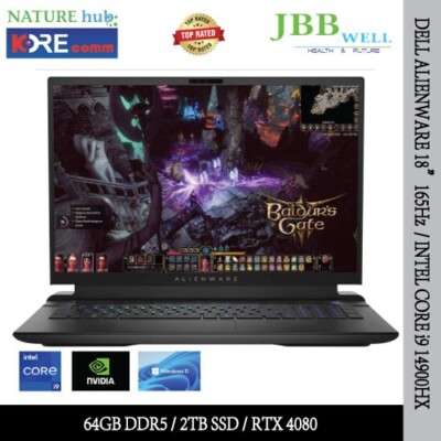 Dell Alienware m8 18'' 165Hz Intel Core i9 14900HX /64GB DDR5/ 1TB SSD / RTX 4080