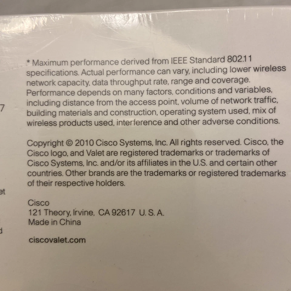 CISCO Valet Plus M20 Wireless N Router WiFi 802.11n 802.11g - Sealed   - Image 4 of 4