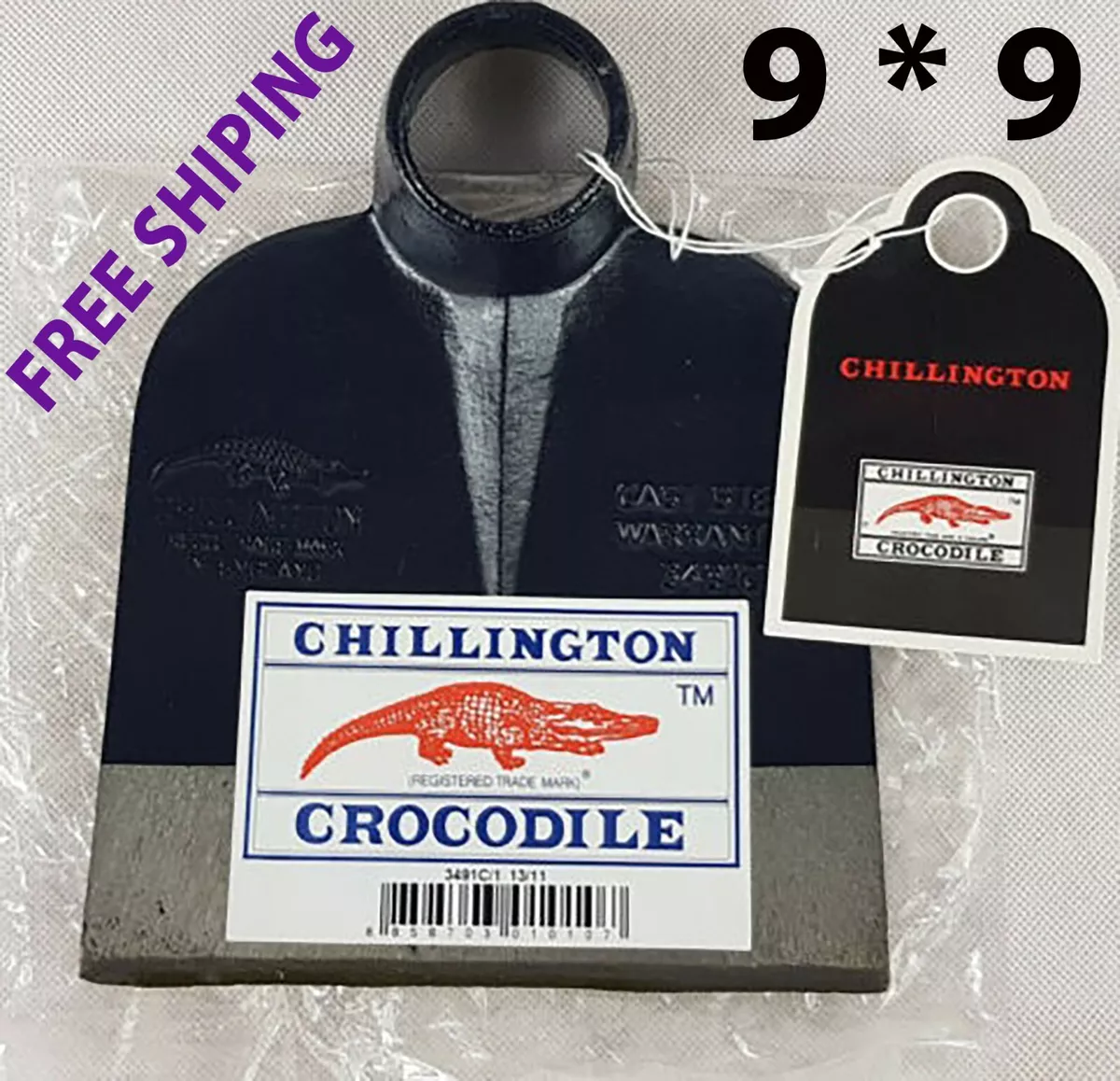 Chillington CROCODILE CAST STEEL HOE HEAD Brand New Garden Tool made England 9 9