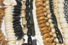 Basic Shapes of Bone Beads  Good Collection  Pack of 12 to 288 Beads  4 Color
