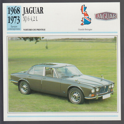 1968-1973 Jaguar XJ 6 4.2 L (1972) British Car Photo Spec Sheet