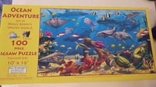 Ocean Adventure SunsOut 100 Piece Jigsaw Puzzle 10"x16" Open Complete