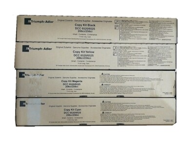 4 x Original Toner Triumph Adler DCC 6520 6525 206ci 256ci / 652511116 -65251111