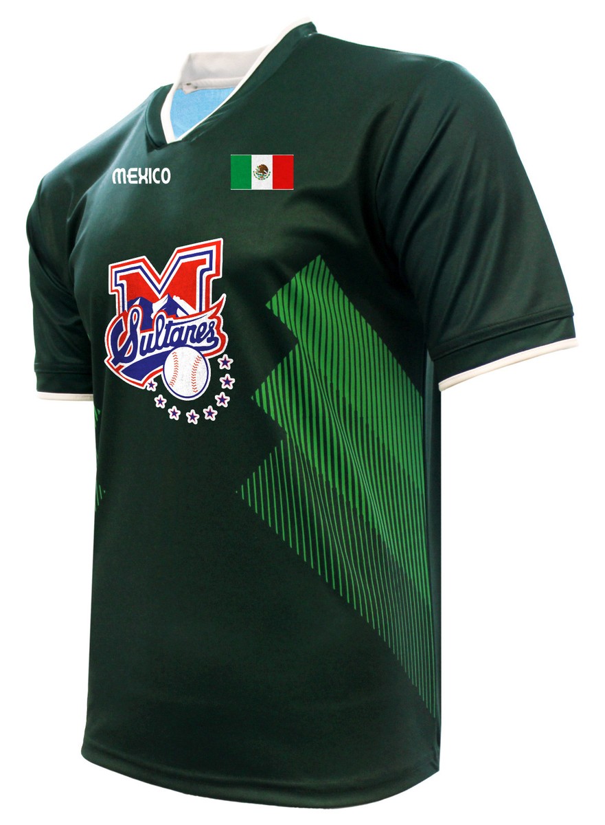 Sultanes ユニフォーム Mサイズ メキシコ製 Jersey Mexico Sultanes de Monterrey 100% Polyester_Made in Mexico