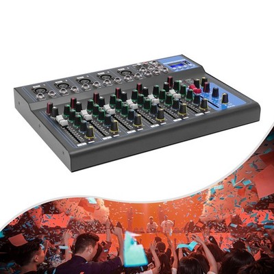 7-Channel Bluetooth Portable Audio Mixer USB Sound Mixing Console Board DJ