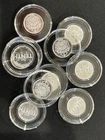 Lot Of 10 Scottsdale Silver 1/10 oz. .999 FS Lion Round in Capsules. For Beachxs