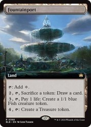 Fountainport (Extended Art) #368 - Bloomburrow - Rare Land