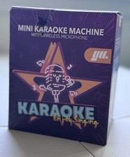 Kids Mini Karaoke Machine With Wireless Microphone Portable Bluetooth Speaker +3