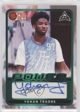 2021-22 Leaf Pro Set Power Base Green Spectrum Foil 29/50 Yohan Traore Auto 0tw4